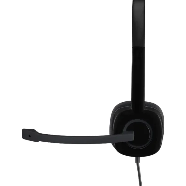 Logitech H151 Audífono stereo con cable, 3.5mm, micrófono - Negro - Imagen 3