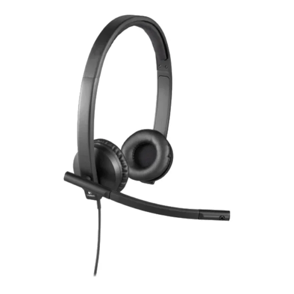 Logitech H570e Doble — Auricular con cable, Stereo, con cancelación de ruido, USB - Negro - Imagen 3