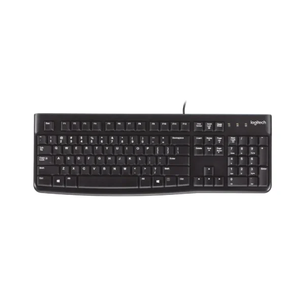 Logitech K120 — Teclado con cable USB, inglés - Negro