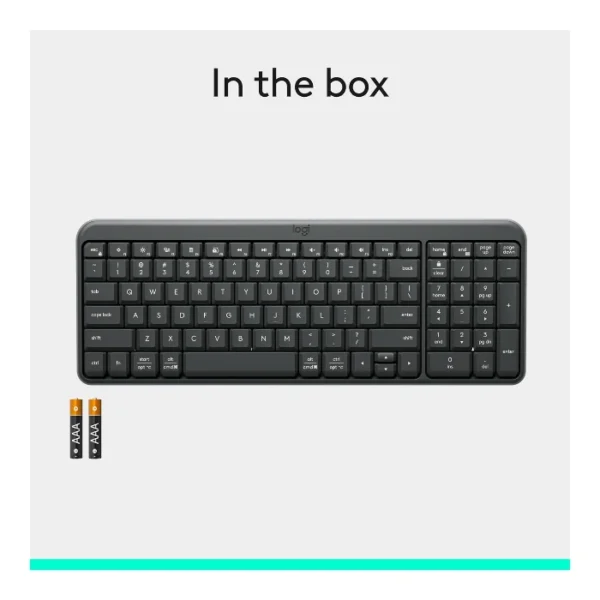 Logitech K250 — Teclado compacto, bluetooth inalámbrico, español - Rosa - Imagen 7