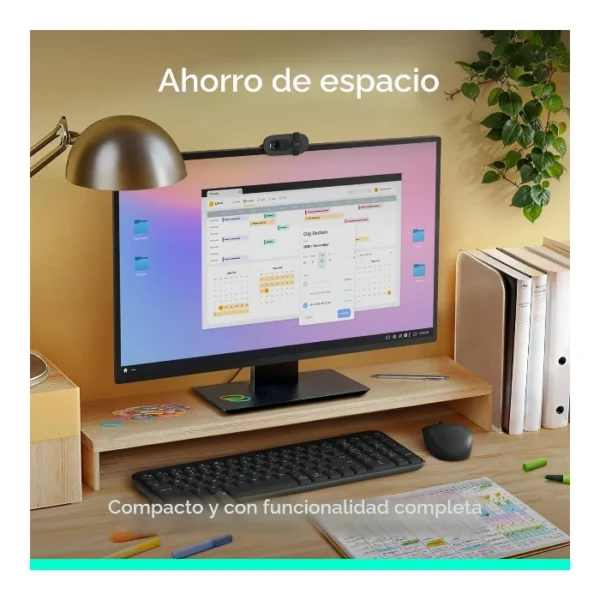 Logitech K250 — Teclado compacto, bluetooth inalámbrico, español - Rosa - Imagen 5