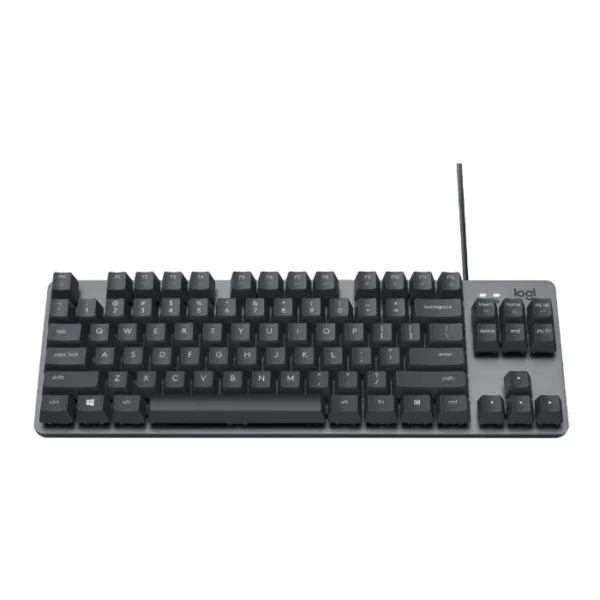 Logitech K835 TKL — Teclado mecánico, alámbrico, aluminio - Gris - Imagen 4