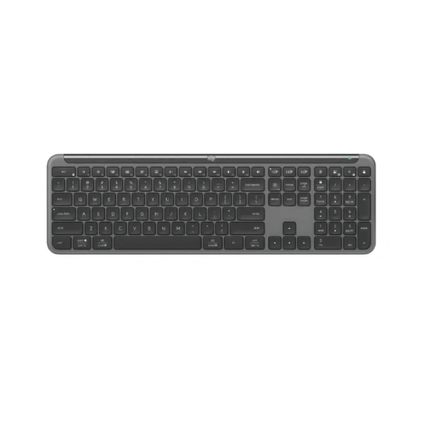 Logitech K950 Signature Slim — Teclado inalámbrico, Bluetooth, español, multidispositivo - Grafito