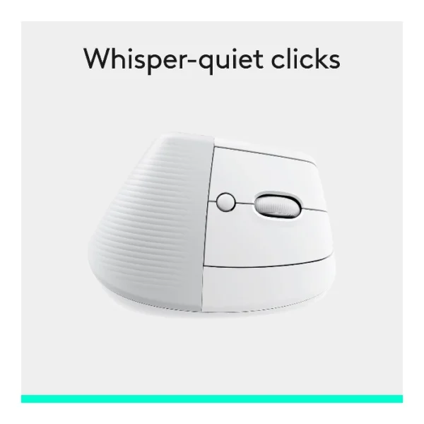 Logitech Lift Vertical — Mouse Inalámbrico | USB-A | Bluetooth | diestros - Blanco - Imagen 5