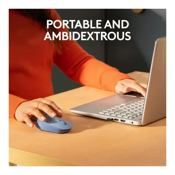 Logitech M170 — Mouse Inalámbrico | USB | 1000DPI - Azul - Imagen 3