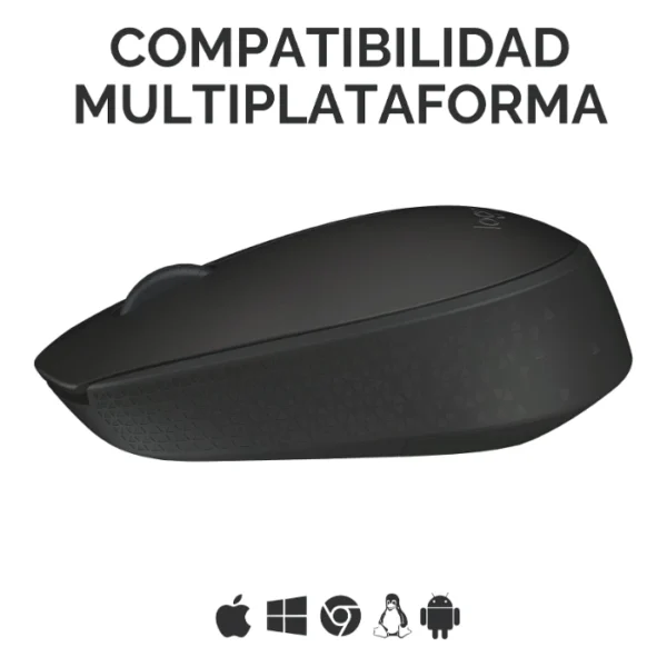 Logitech M170 — Mouse inalámbrico, diestro y zurdo - Negro - Imagen 4