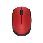 Logitech M170 — Mouse inalámbrico, diestro y zurdo - Rojo/Negro
