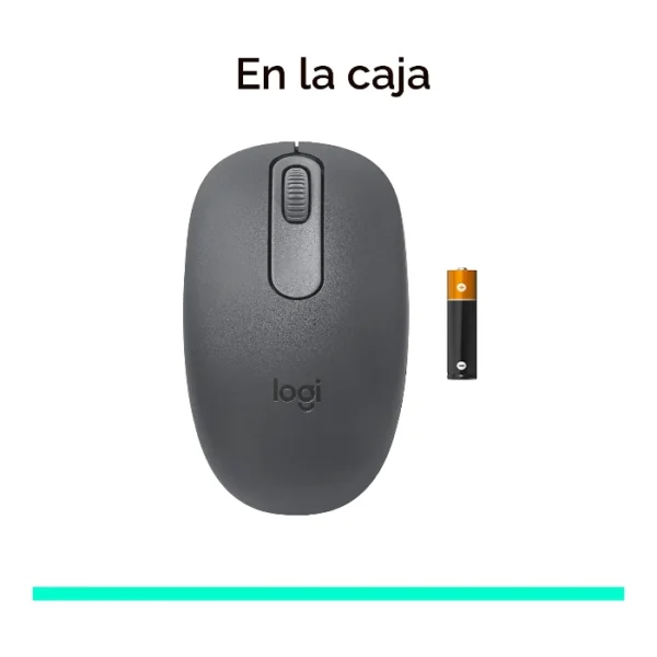Logitech M196 — Mouse Bluetooth, inalámbrico - Negro - Imagen 5