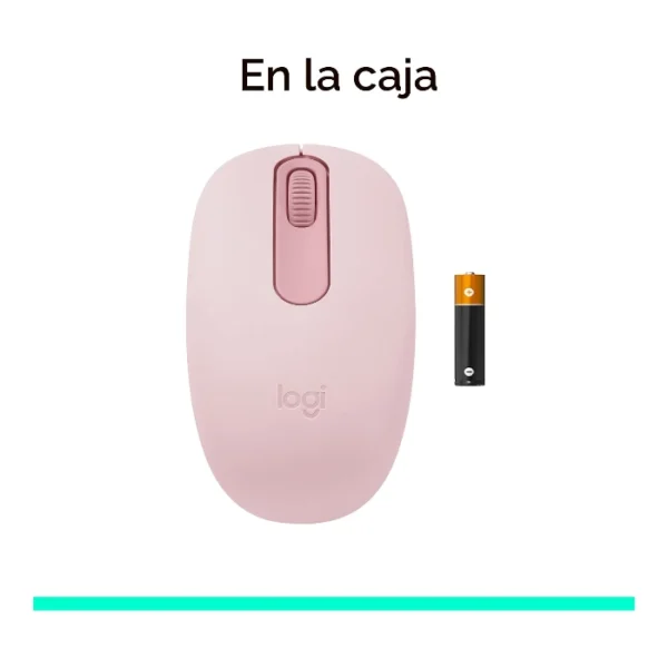 Logitech M196 — Mouse Bluetooth, inalámbrico - Rosa - Imagen 5