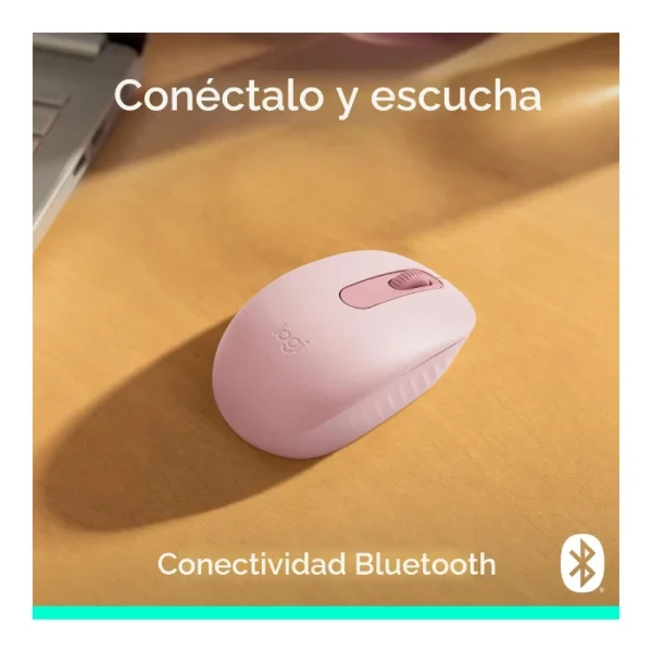 Logitech M196 — Mouse Bluetooth, inalámbrico - Rosa - Imagen 2