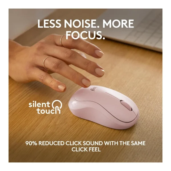 Logitech M240 Mouse compacto inalámbrico, bluetooth - Rose - Imagen 2