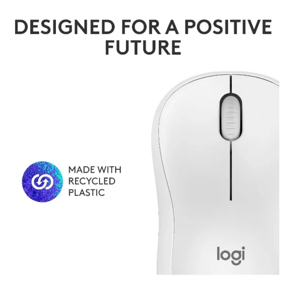Logitech M240 Mouse compacto inalámbrico, bluetooth - Blanco - Imagen 8