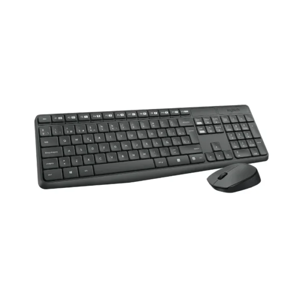 Logitech MK235 — Juego de teclado y ratón inalámbrico, Español - Negro - Imagen 2