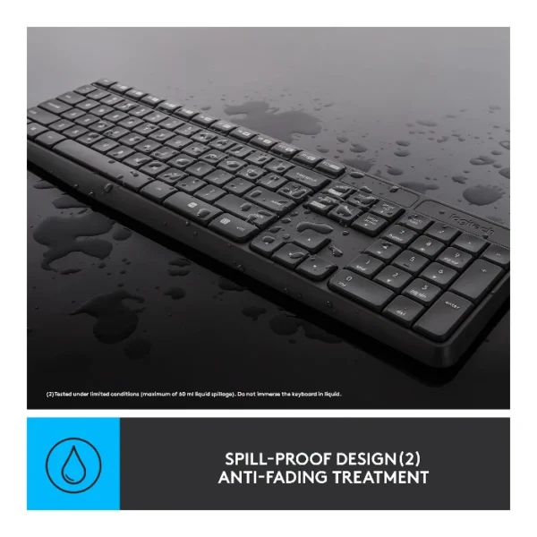 Logitech MK235 Combo teclado y ratón inalámbrico, español - Negro - Imagen 5