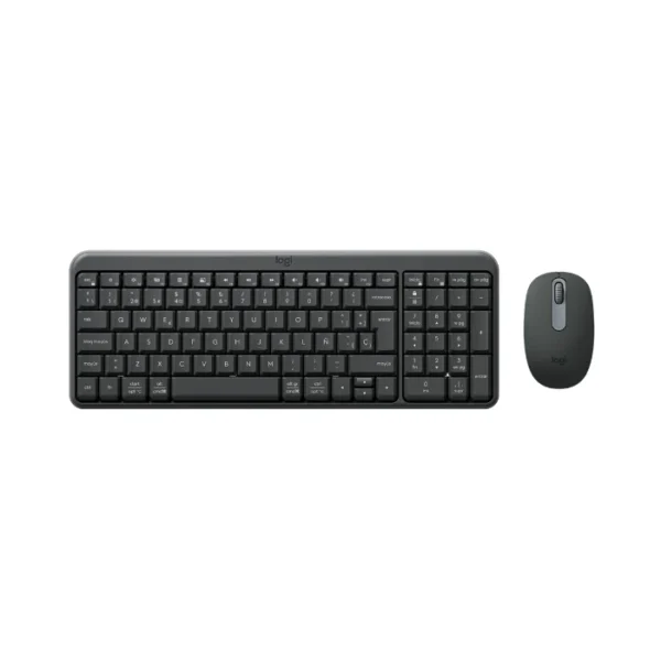 Logitech MK250 Compact — Juego de teclado y ratón inalámbrico, Español, Bluetooth - Grafito