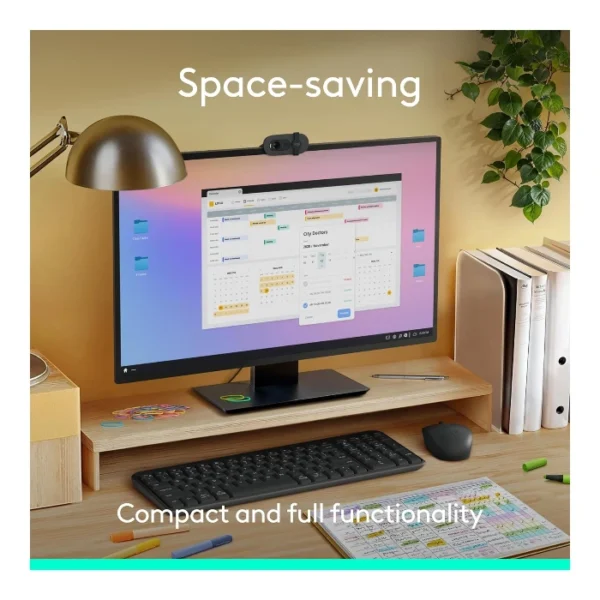 Logitech MK250 Compact — Juego de teclado y ratón inalámbrico, Español, Bluetooth - Grafito - Imagen 5