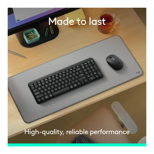 Logitech MK250 Compact — Juego de teclado y ratón inalámbrico, Español, Bluetooth - Grafito - Imagen 2