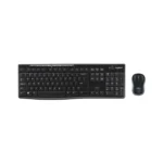 Logitech MK270 — Juego de teclado y ratón inalámbrico, Inglés - Negro