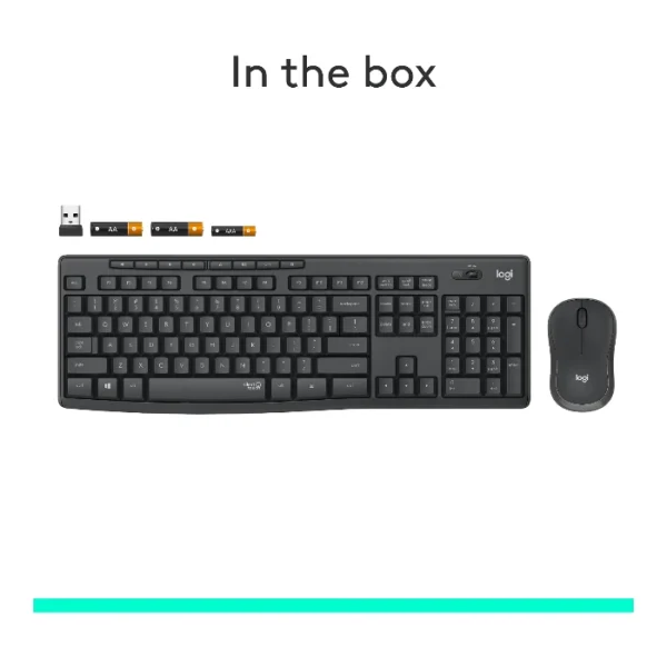 Logitech MK295 Silent — Combo teclado y ratón inalámbrico, español - Grafito - Imagen 9