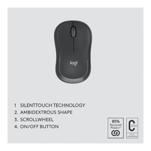 Logitech MK370 Combo teclado y ratón inalámbrico, bluetooth, español - Grafito - Imagen 7