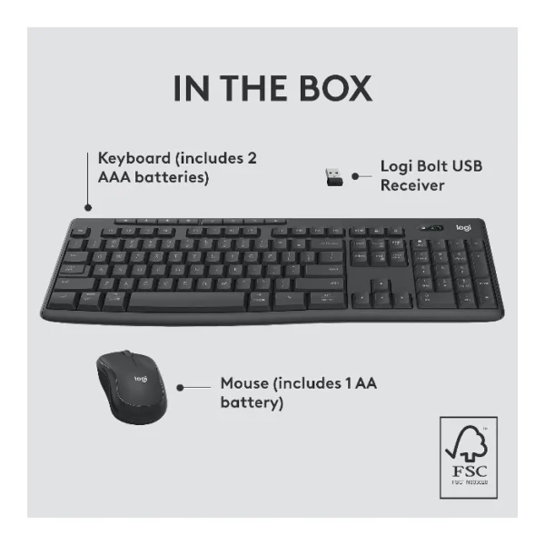 Logitech MK370 Combo teclado y ratón inalámbrico, bluetooth, español - Grafito - Imagen 8