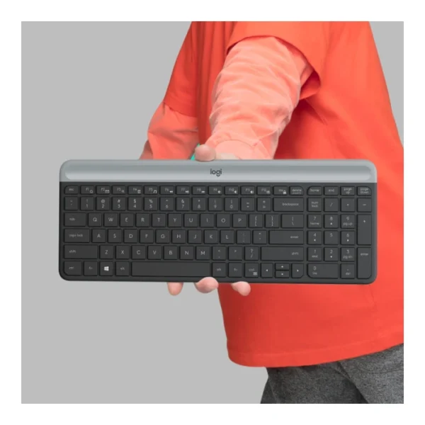 Logitech MK470 Slim — Combo teclado y ratón inalámbrico, Español - Grafito - Imagen 4