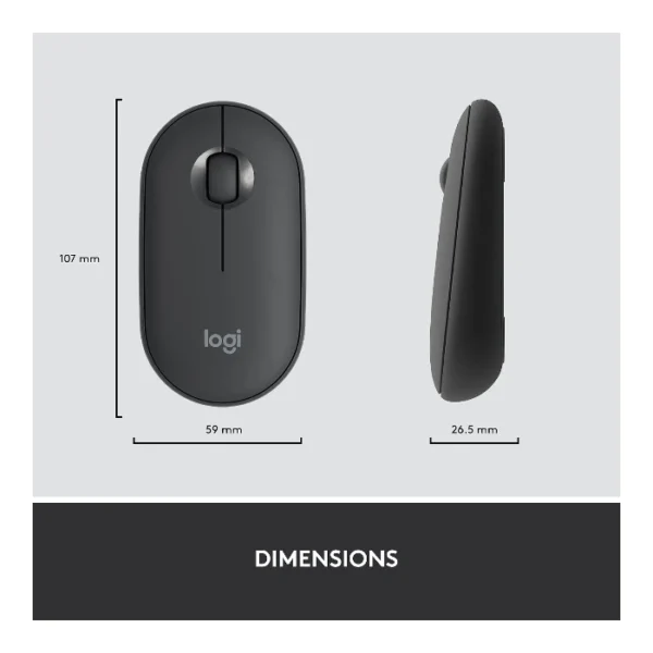 Logitech MK470 Slim — Combo teclado y ratón inalámbrico, Español - Grafito - Imagen 10
