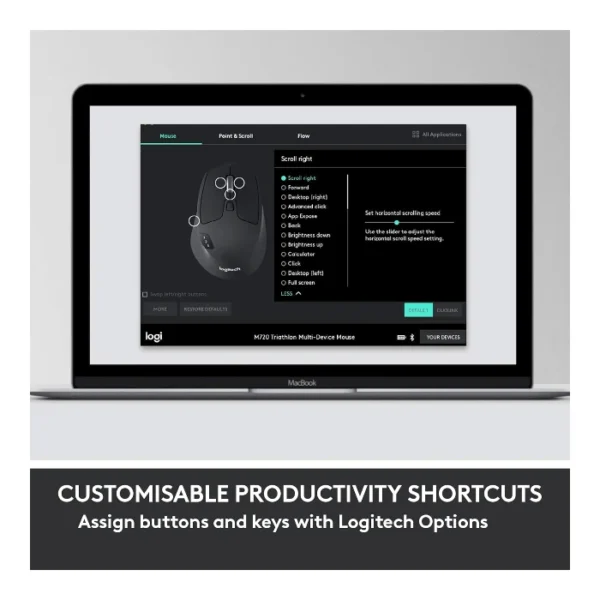 Logitech MK850 Performance — Juego de teclado y ratón inalámbrico, Español, Bluetooth - Negro - Imagen 4
