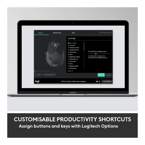 Logitech MK850 Performance — Juego de teclado y ratón inalámbrico, Inglés, Bluetooth - Negro - Imagen 4