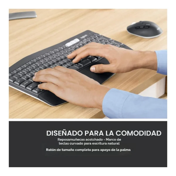 Logitech MK850 Performance — Juego de teclado y ratón inalámbrico, Español, Bluetooth - Negro - Imagen 3