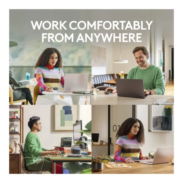 Logitech MX Anywhere 3S — Mouse compacto inalámbrico, Bluetooth, multidispositivo  - Gris pálido - Imagen 8