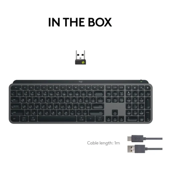 Logitech MX Keys S — Teclado inalámbrico iluminado, Bluetooth, Español, Multidispositivo - Grafito - Imagen 11