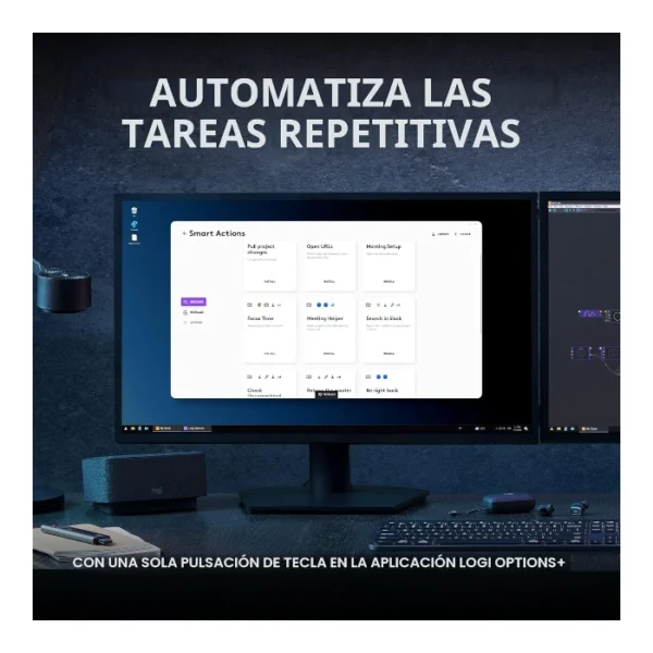 Logitech MX Keys S — Teclado inalámbrico iluminado, Bluetooth, Español, Multidispositivo - Grafito - Imagen 5