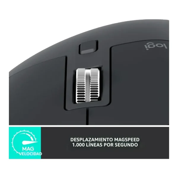 Logitech MX Master 3S — Mouse inalámbrico alto desempeño | Edición Bluetooth - Grafito - Imagen 4