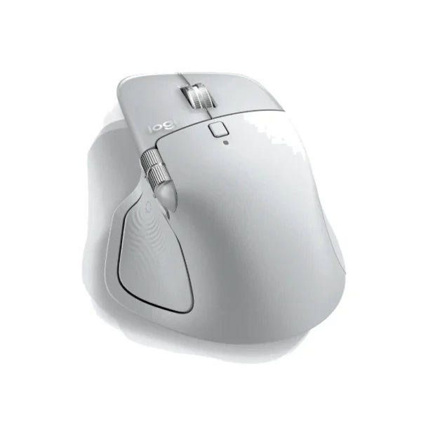 Logitech MX Master 4 — Mouse inalámbrico de alto rendimiento con respuesta táctil, Bluetooth, versión Standard - Gris Pálido - Imagen 3