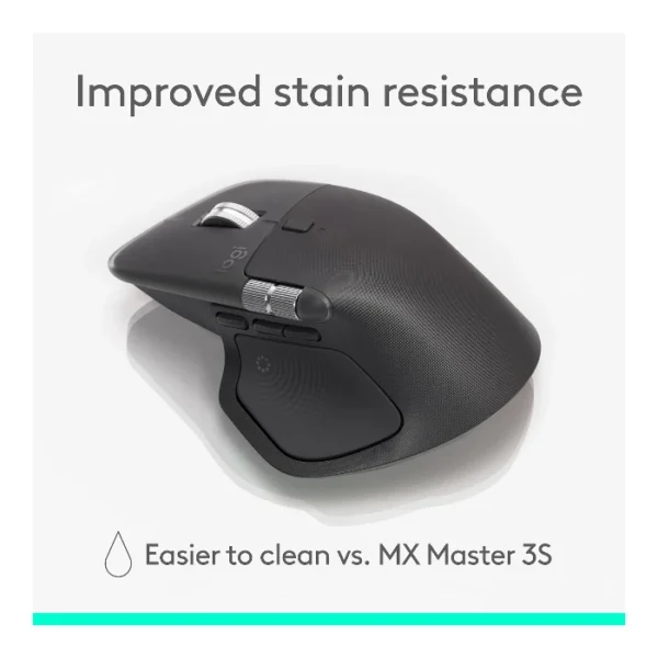Logitech MX Master 4 — Mouse inalámbrico ergonómico con respuesta táctil, Bluetooth, Standard - Grafito - Imagen 9