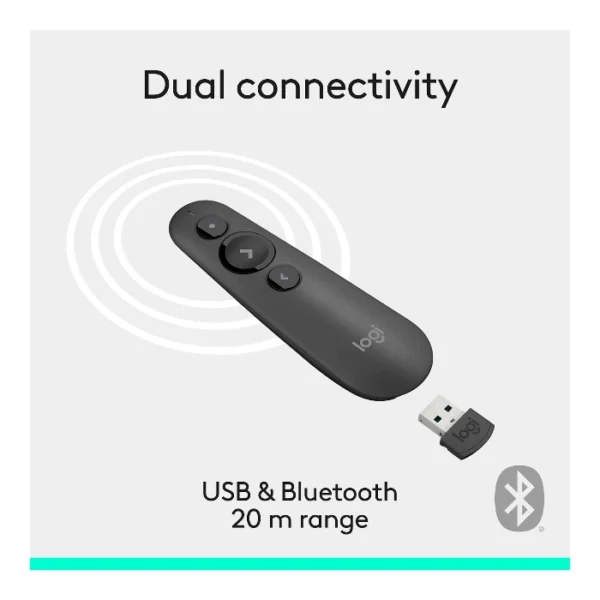 Logitech R500s Remoto inalámbrico láser para presentaciones y puntero, bluetooth - Grafito - Imagen 4