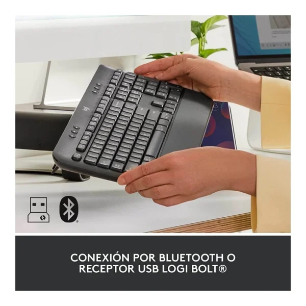 Logitech Signature K650 — Teclado inalámbrico, Bluetooth, Español - Negro - Imagen 4
