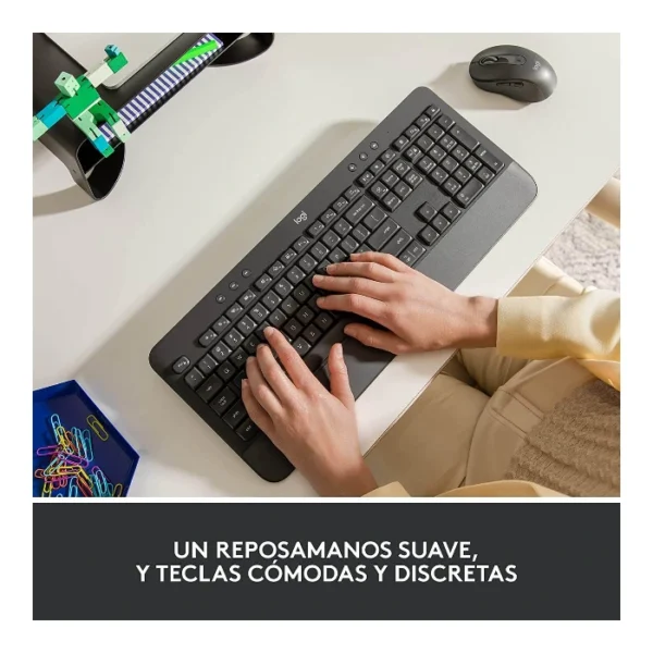 Logitech Signature K650 — Teclado inalámbrico, Bluetooth, Español - Negro - Imagen 2
