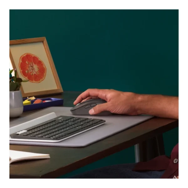 Logitech Signature M650 L — Mouse inalámbrico, Bluetooth, tamaño grande - Grafito - Imagen 5