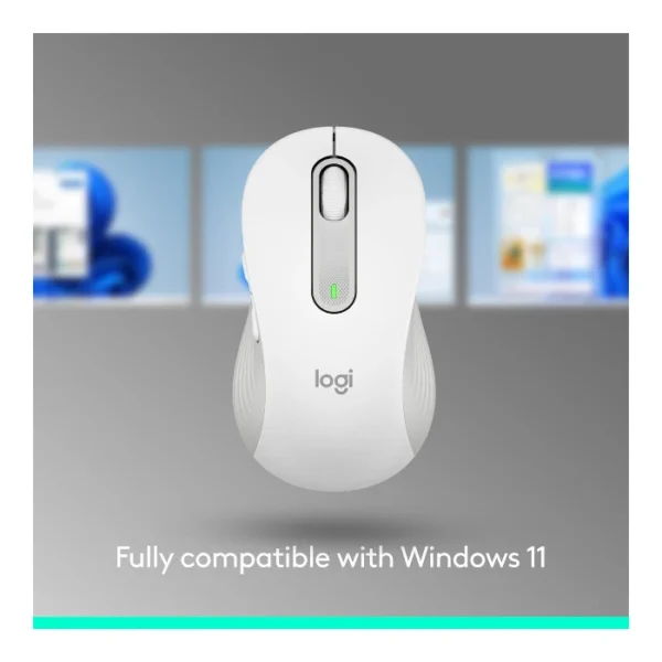 Logitech Signature M650 L — Mouse Inalámbrico | Bluetooth | Diestro | Tamaño grande | Blanco - Imagen 2