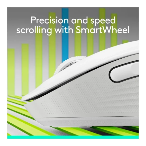 Logitech Signature M650 L — Mouse Inalámbrico | Bluetooth | Diestro | Tamaño grande | Blanco - Imagen 4