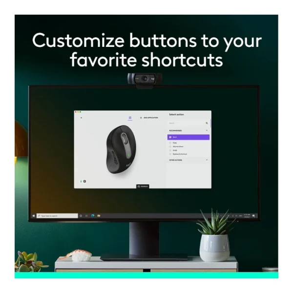 Logitech Signature M650 — Mouse Inalámbrico | Bluetooth | Diestro | Para manos pequeñas | Negro - Imagen 7