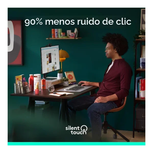 Logitech Signature M650 — Mouse Inalámbrico | Bluetooth | Diestro | Para manos pequeñas | Negro - Imagen 4