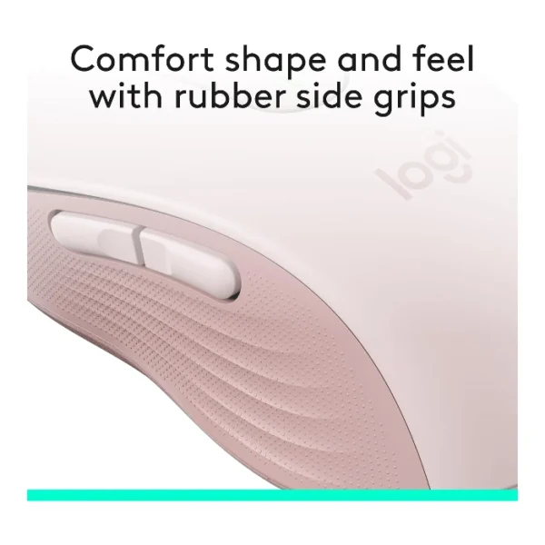 Logitech Signature M650 — Mouse Inalámbrico | Bluetooth | Diestro | Para manos pequeñas | Rosa - Imagen 9
