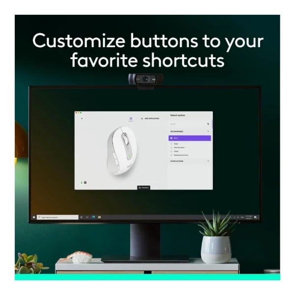 Logitech Signature M650 — Mouse Inalámbrico | Bluetooth | Diestro | Para manos pequeñas | Blanco - Imagen 9