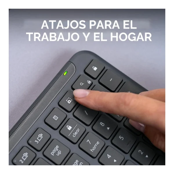 Logitech Signature Slim K950 — Teclado inalámbrico, Bluetooth, español, multidispositivo - Grafito - Imagen 8