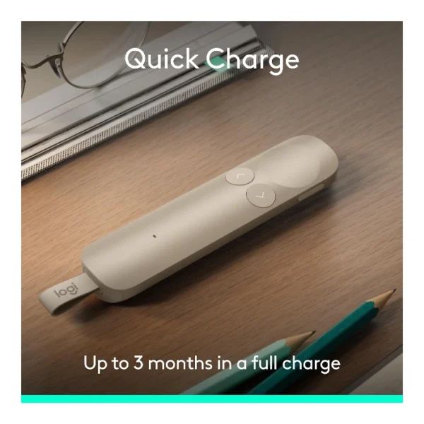 Logitech Spotlight 2 Advanced Presentation Remote - Sand - Imagen 2