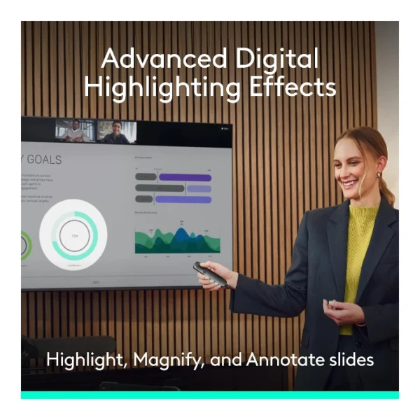 Logitech Spotlight 2 Advanced Presentation Remote (Grafito) - Imagen 4