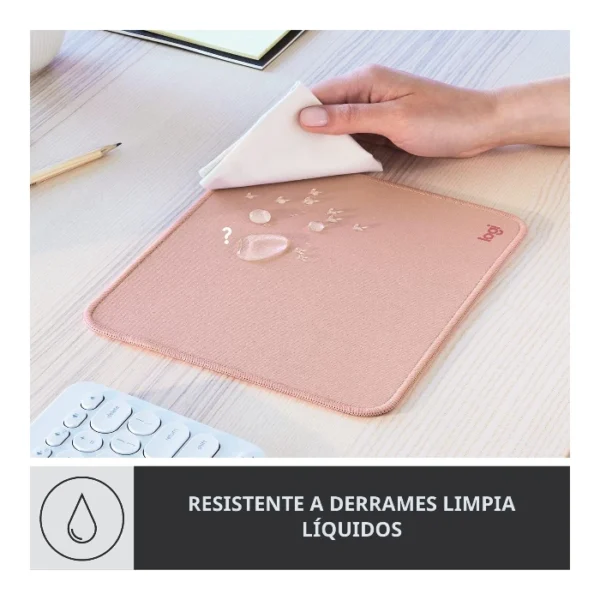 Logitech Studio Series Darker Rose — Mouse Pad 20 x 23cm | Rosa - Imagen 3